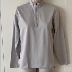 Nike ACG Dri-Fit Light Gray Long Sleeve Mock Neck Quarter Zip Top S